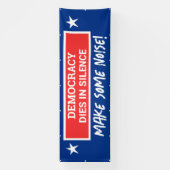 Demokratie stirbt in Stille Banner (Vertikal)