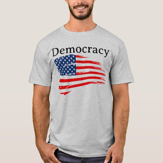 Demokratie  T-Shirt (Vorderseite)