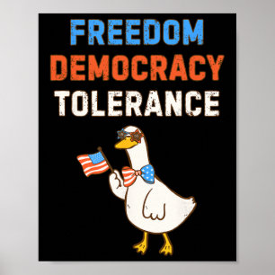 Demokratie Toleranz Anti Trump Juli Vier Unabhängi Poster