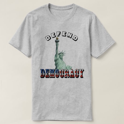 DEMOKRATIE VERTEIDIGEN T-Shirt (Design vorne)