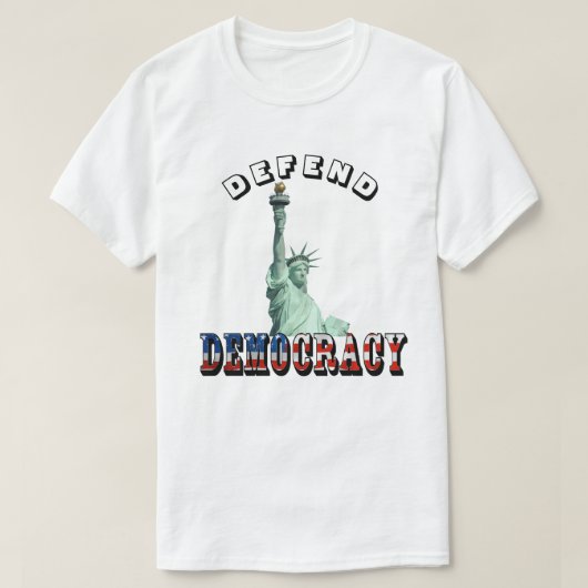DEMOKRATIE VERTEIDIGEN T-Shirt (Design vorne)