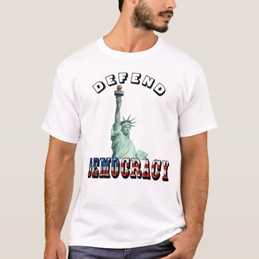 DEMOKRATIE VERTEIDIGEN T-Shirt (Vorderseite)