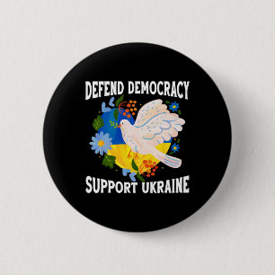 Demokratie verteidigen Ukraine unterstützen Für Ze Button