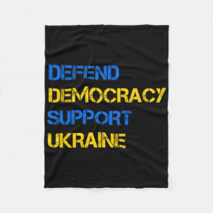 Demokratie verteidigen Ukraine unterstützen Für Ze Fleecedecke