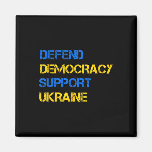 Demokratie verteidigen Ukraine unterstützen Für Ze Magnet
