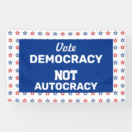 Demokratie wählen banner (Horizontal)