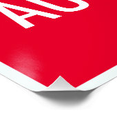 Demokratie wählen statt Autokratie Gewohnheitszeic Poster (Ecke)