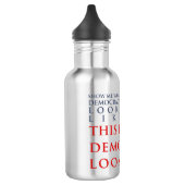 Demokratie-Wasser-Flasche Trinkflasche (Links)
