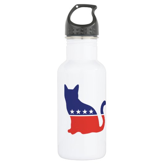 Demokratie-Wasserflasche Edelstahlflasche (Vorderseite)