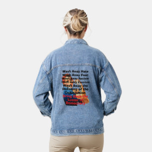 Demokratiegeweih gegen Jacket Jeansjacke