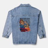 Demokratiegeweih gegen Jacket Jeansjacke (Rückseite)