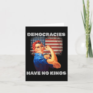 Demokratien haben kein politisches Protestdemokrat Karte