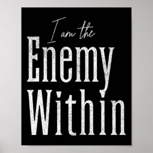 Demokratin Kamala Harris Feind im Innern Anti-Trum Poster