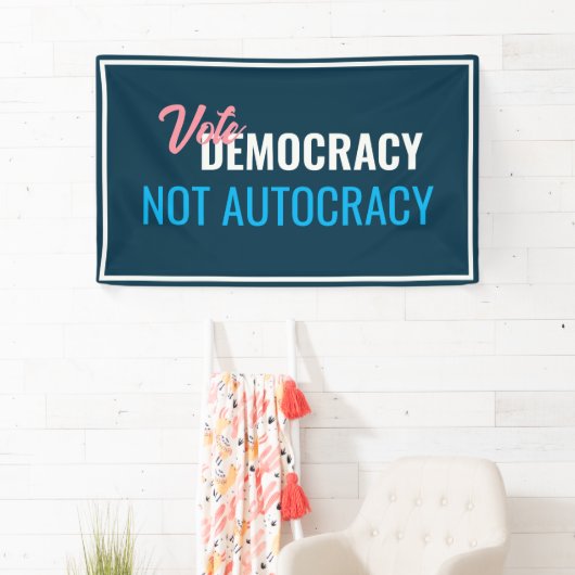 Demokratische Abstimmung - individuelles Zeichen Banner (Insitu)