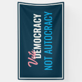 Demokratische Abstimmung - individuelles Zeichen Banner (Vertikal)