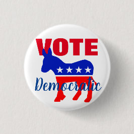 Demokratische Abstimmung mit Patriotic Donkey und  Button