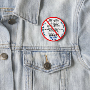 Demokratische äußerste Linke USA Button