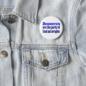 Demokratische Betrug und Korruption Button (Beispiel)