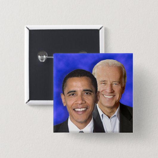 Demokratische blaue Team-präsidentialmaschine Button (Vorne & Hinten)