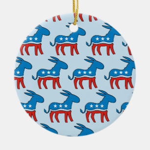 Demokratische Donkey Keramik Ornament