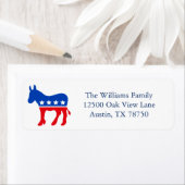 Demokratische Donkey-Rücksendeadresse des politisc (Insitu)