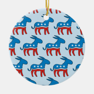 Demokratische Esel Keramik Ornament