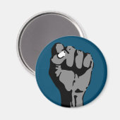 demokratische Faust Magnet (Vorderseite/Rückseite)