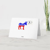 Demokratische Hanukah Karte (Rückseite)