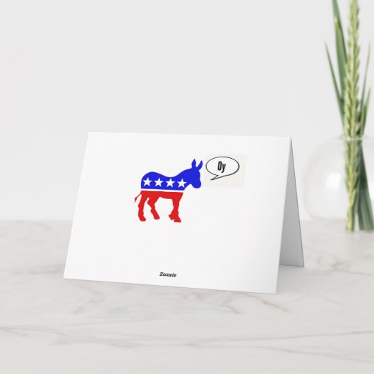 Demokratische Hanukah Karte (Rückseite)