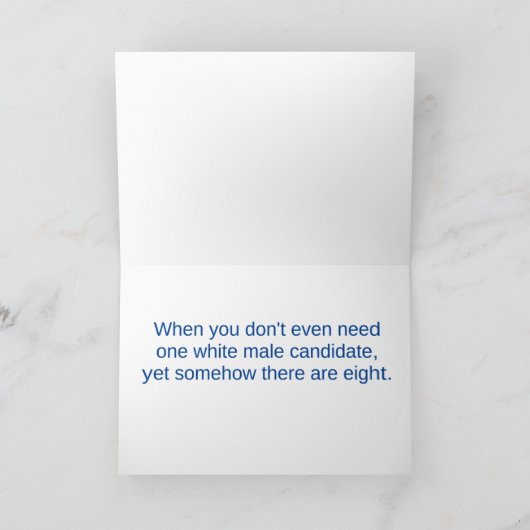 Demokratische Hanukah Karte (Innenseite)