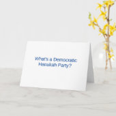 Demokratische Hanukah Karte (Gelbe Blume)