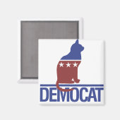Demokratische lustige Katze Magnet (Vorderseite/Rückseite)