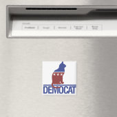 Demokratische lustige Katze Magnet (In Situ (Geschirrspüler))