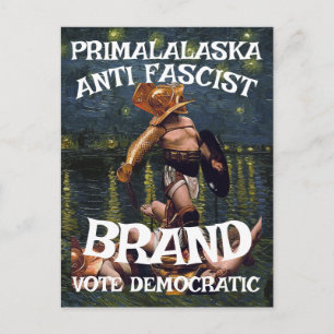 DEMOKRATISCHE PARTEI FW FV HG FREIHEIT GLEICHHEIT POSTKARTE