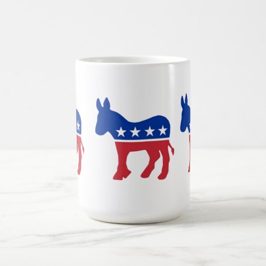 Demokratische Party-Symbol-Tasse Kaffeetasse (Mittel)