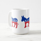 Demokratische Party-Symbol-Tasse Kaffeetasse (Vorderseite Links)