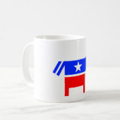 Demokratische Party-Tasse Kaffeetasse (Vorderseite Links)