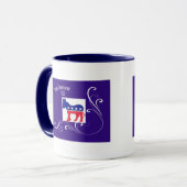 Demokratische Party-Tasse Tasse (Vorderseite Links)