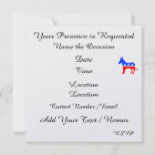 Demokratische Patriotische Einladung - srf (Rückseite)