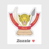 Demokratische Republik Kongo Aufkleber (Blatt)