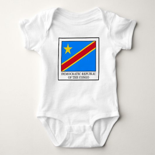 Demokratische Republik Kongo Baby Strampler (Vorderseite)