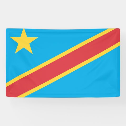 Demokratische Republik Kongo Banner (Horizontal)