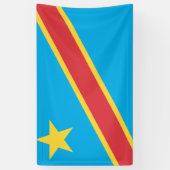 Demokratische Republik Kongo Banner (Vertikal)
