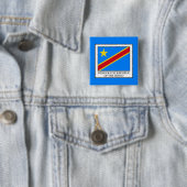 Demokratische Republik Kongo Button (Beispiel)