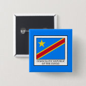 Demokratische Republik Kongo Button (Vorne & Hinten)