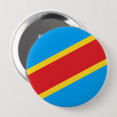 Demokratische Republik Kongo Button (Vorne & Hinten)