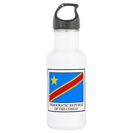 Demokratische Republik Kongo Edelstahlflasche (Vorderseite)