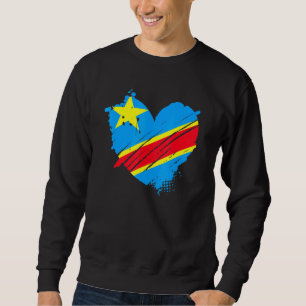 Demokratische Republik Kongo - Fahne I Liebe Sweatshirt