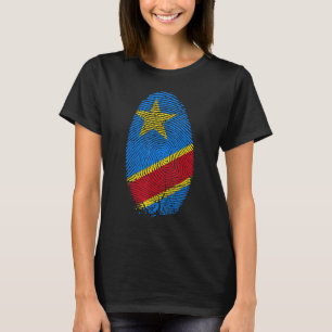Demokratische Republik Kongo - Fingerabdruck T-Shirt