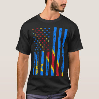 Demokratische Republik Kongo Flag Amerika Es ist i T-Shirt